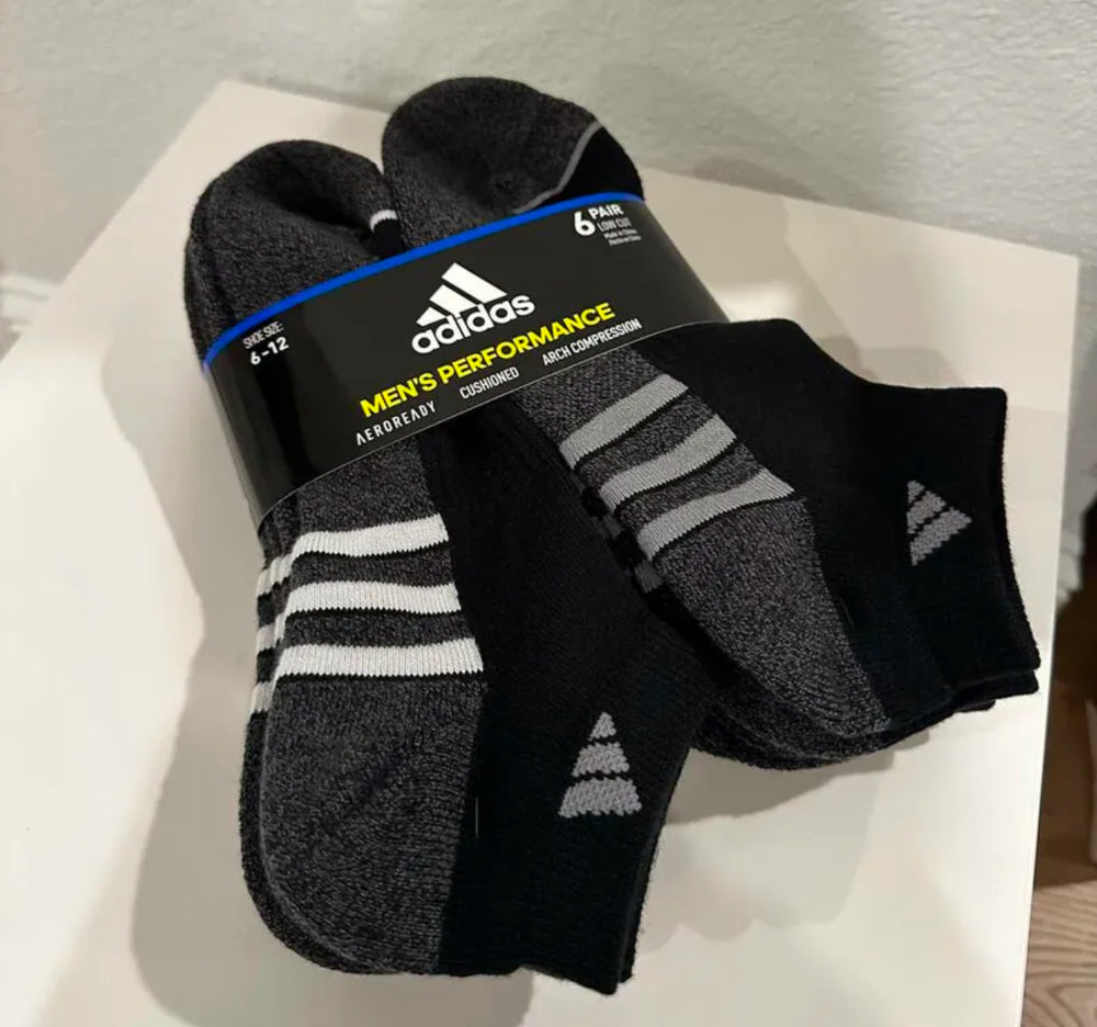 ADIDAS LOW CUT SOCKS,BLACK, 888254170461 (SAD231)
