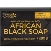 Personal Care African Black Soap Gently Moisturizes Skin 4 Oz (113g)