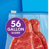 Ziploc Slider Freezer Bags Variety Pack Power Shield Technology 56 Gallon Bags