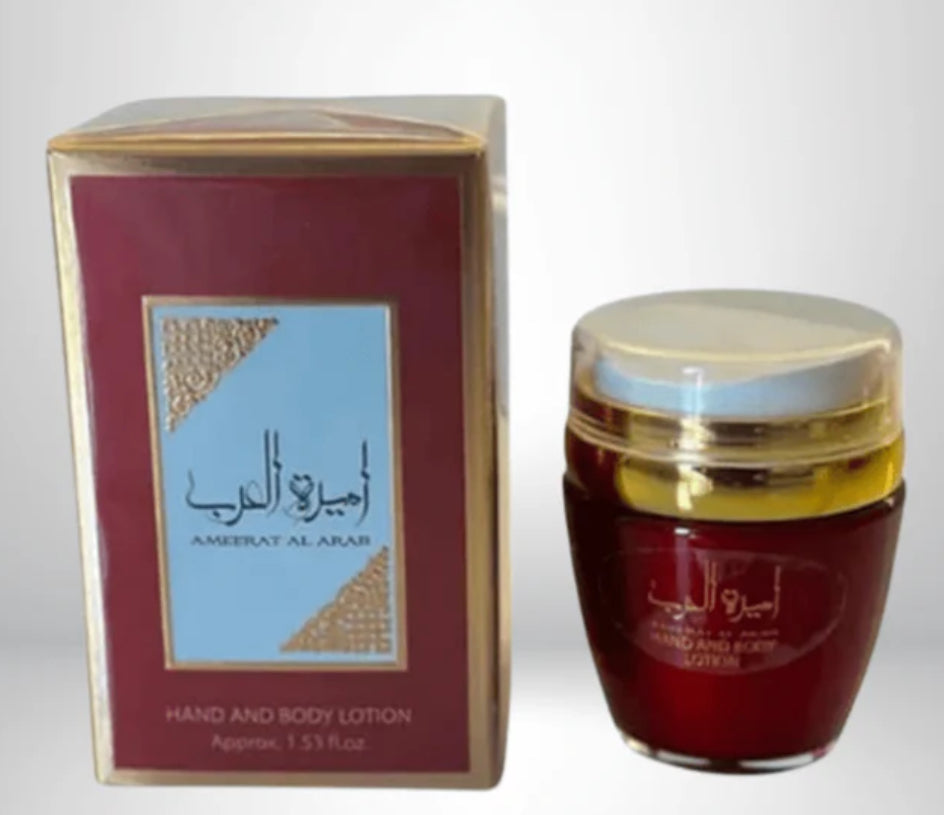 Crème corps et mains Ameerat Al Arab Rouge 45g