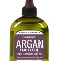 Hair Chemist 99% Natural Volume and Strength Hair Oil - Huile d'Argan 7.1 oz (210ml)