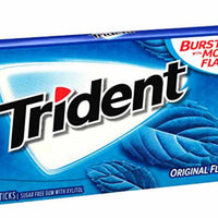 TRIDENT ORIGINAL FLAVOR SUGAR FREE 14 sticks DLC: Mars26