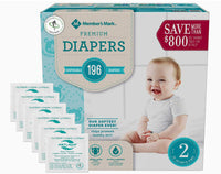 
              Member's Mark Comfort Care Baby Diapers 2 - 98 ct. 5-8 Kg
            