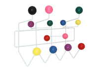 
              Gumball Coat Hook Rack - Modway: Multicolored, Wall Mounted, 13 Hooks, No Assembly Required
            