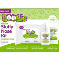 Boogie Stuffy Nose Kit and Chest Rub Stick - 9.18oz/6ct
