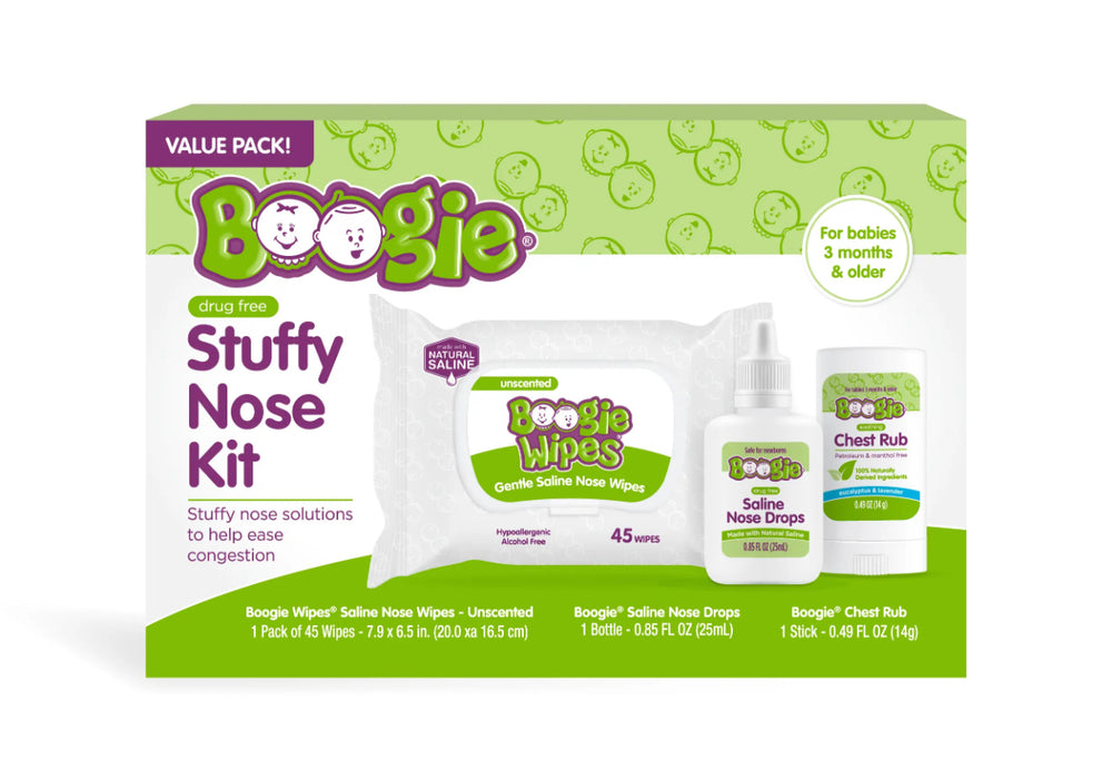 Boogie Stuffy Nose Kit and Chest Rub Stick - 9.18oz/6ct