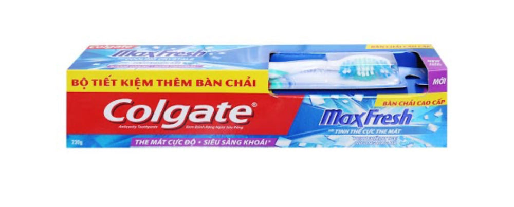 Colgate maxfresh peppermint toothpaste (225g) DLC: Oct25