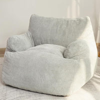 MAXYOYO Bean Bag Chair Sofa Bean Bag Chair Comfy Large Chair for Bedroom Living Room Lazy Bean Bag Chair with Pockets for Gaming, Reading (Gray)