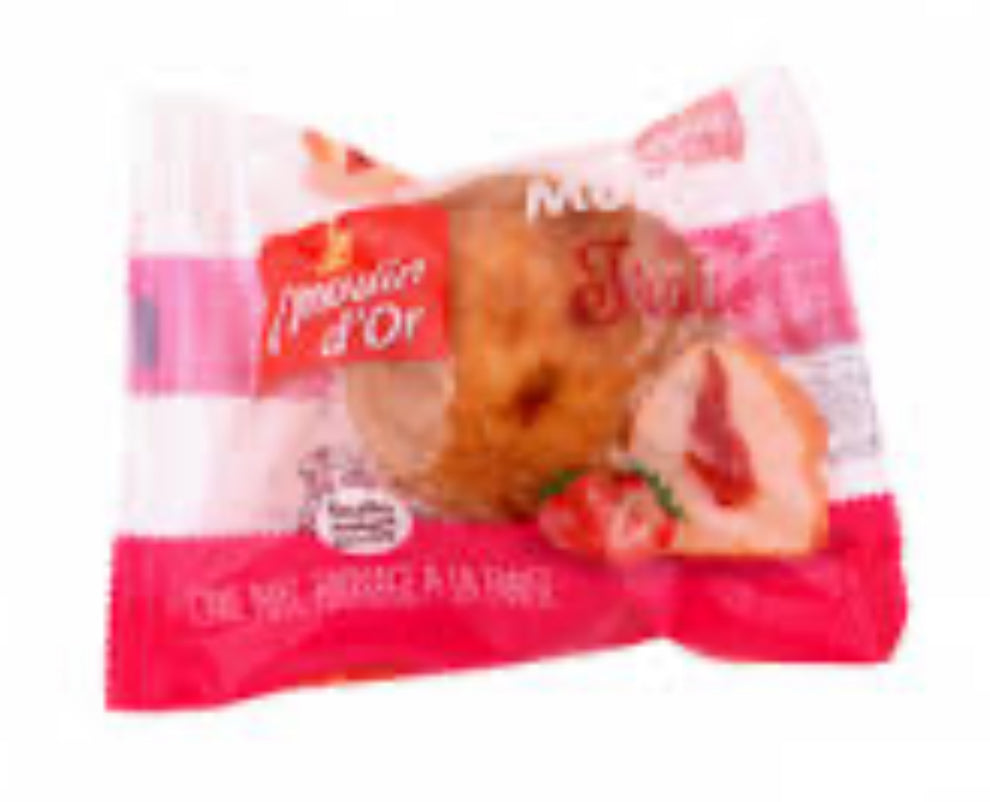 Muffin fourré au coulis de fraise DLC: 18/11/25