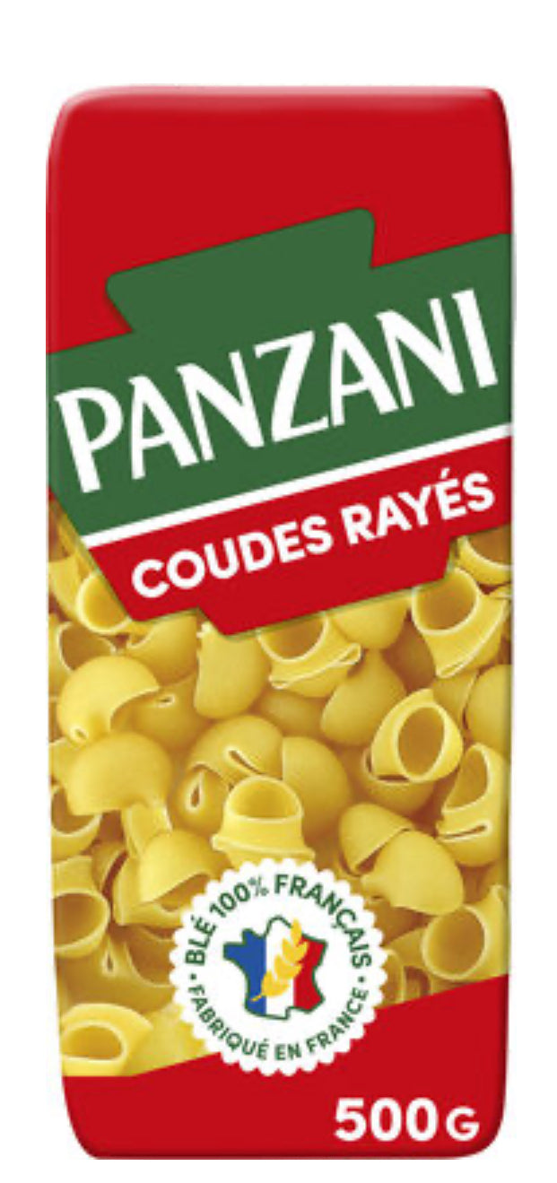 Coudes rayés - Panzani (500 g) DLC: Mai26
