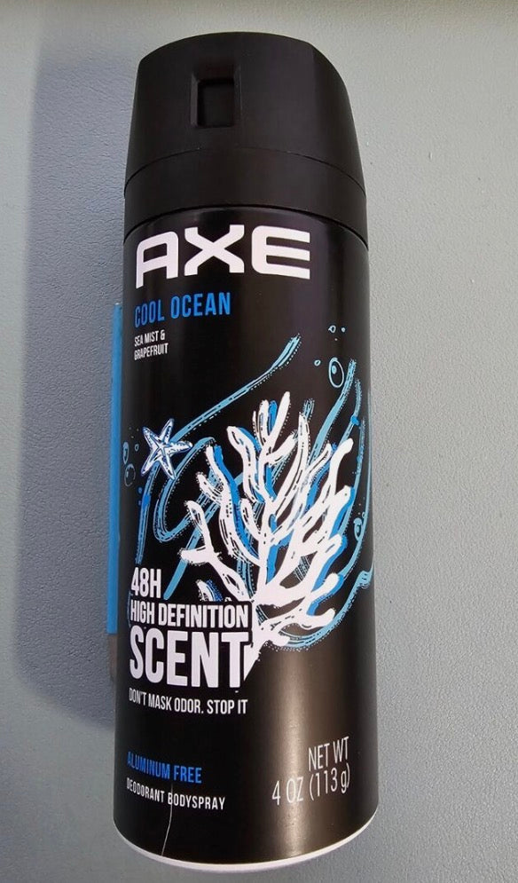 AXE Men's Deodorant Body Spray 48H Fresh with Essential Oils Cool Ocean 4 (113g)
