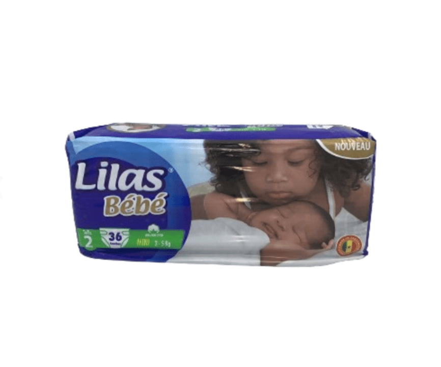 Couche bébé Lilas taille 2/ 3-5 KG X 36