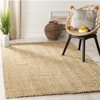 SAFAVIEH Natural Fiber Collection Area Rug - 6' x 9', Natural, Handmade Jute, Ideal for High Traffic Areas in Living Room, Bedroom (2m x 1m60)