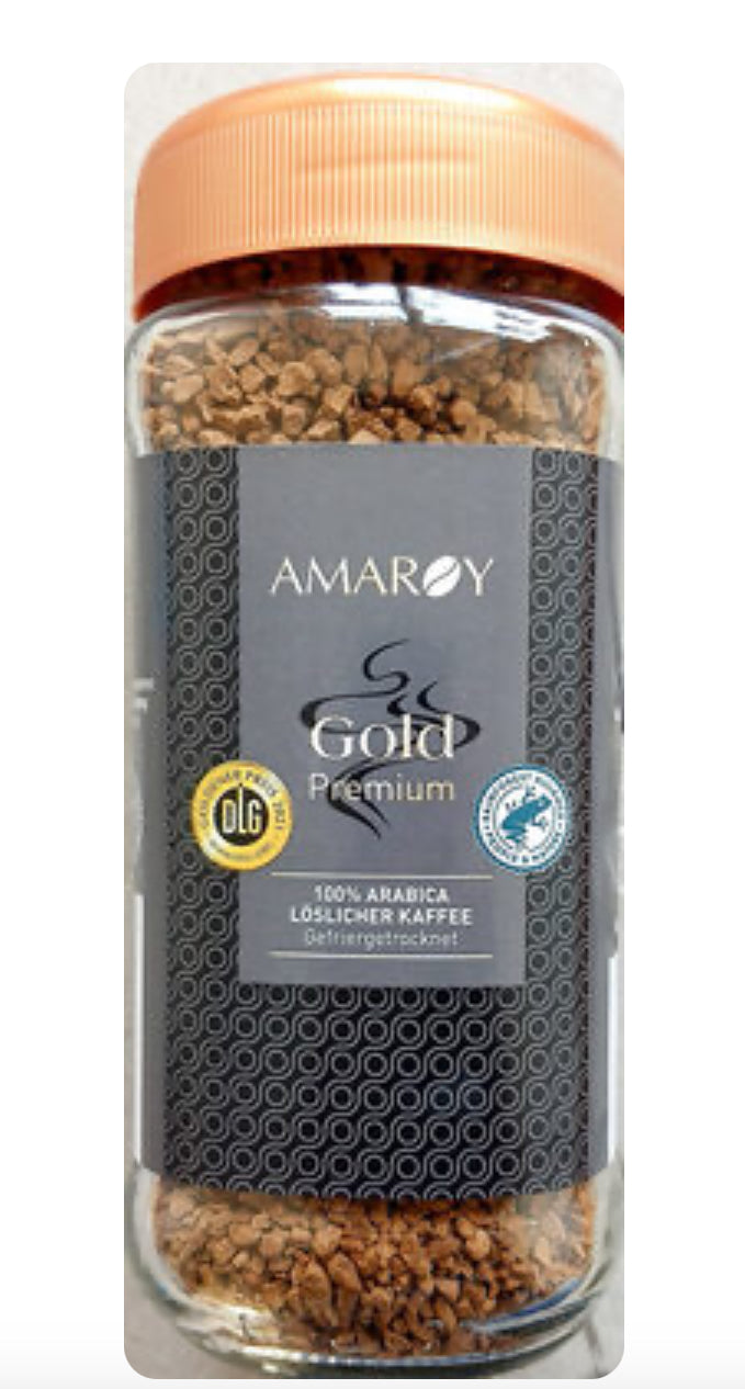 Löslicher Kaffee Gold Premium - Amaroy - 100g Sept26