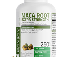 Bronson Maca Root Extra Lepidium Meyenii, Non-GMO, 250 Vegetarian Capsules DLC: Dec25