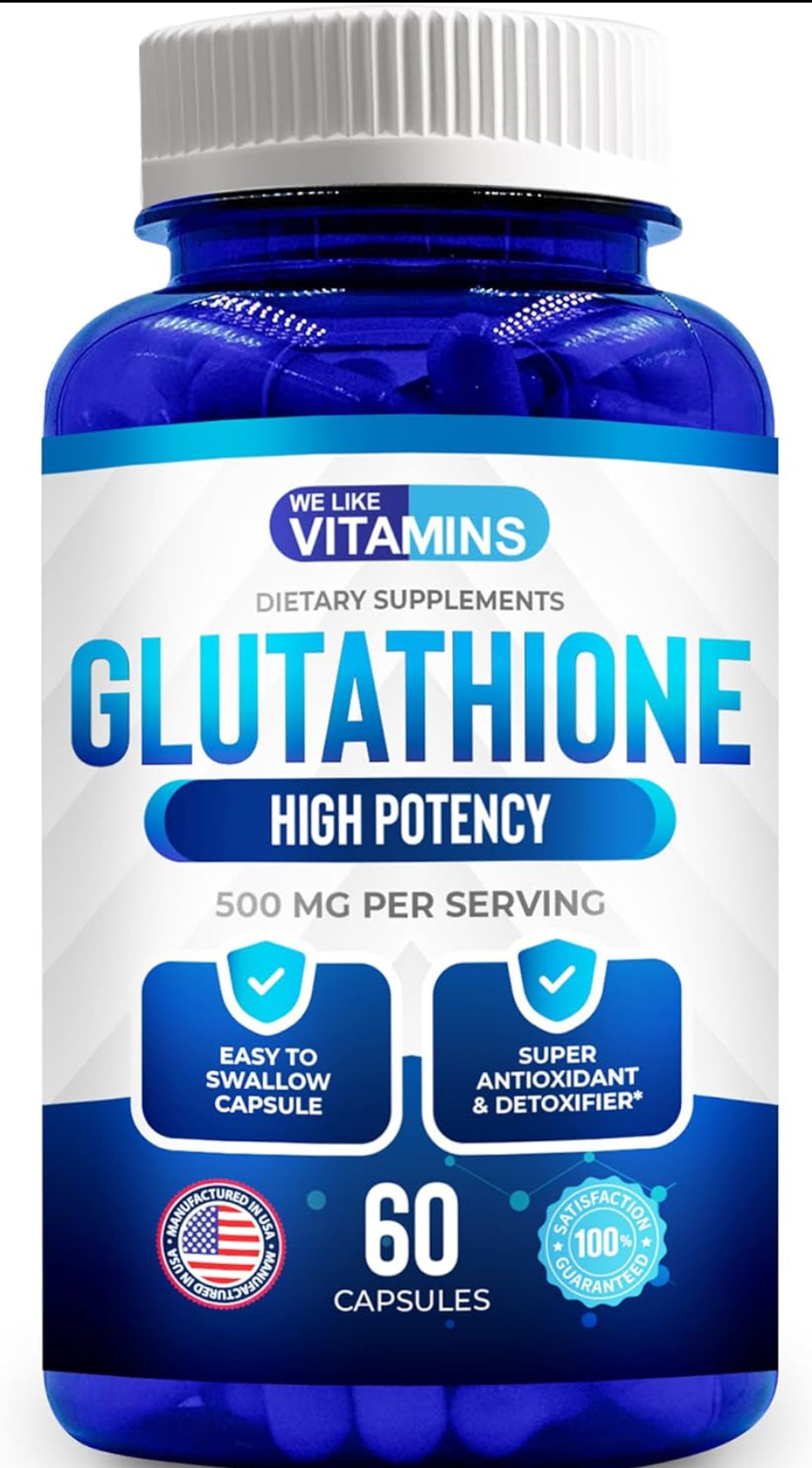 We Like Vitamins Glutathione 500mg Per Serving | DLC Mars 2027