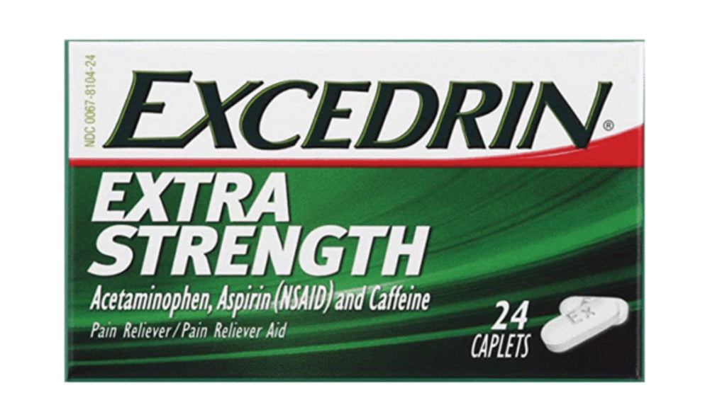 Excedrin Extra Strength Caplets 24Ct DLC: 01/2027