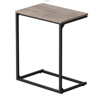 VASAGLE C Shape End Table, Small Coffee Table For Couch Or Sofa, Industrial Side Table In Living Room, Bedroom, 13.8 x 21.7 x 26 Inches, Greige and Classic Black
