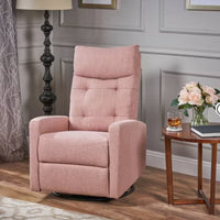 Woodglen Contemporary Glider Swivel Recliner Light Blush - Christopher Knight Home: Nursery-Suitable, Plush Comfort LPEU841968