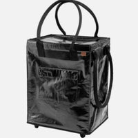 Viral CleverMade Foldable Tote Bag on Wheels, 14”Lx18”Wx24”H Soft Grip