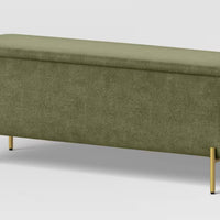 Ivy Upholstered Storage Bench Sage Green (FA) - Threshold