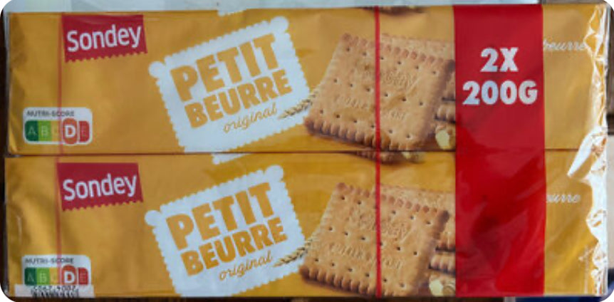Petit beurre - Sondey - 2 x 200g DLC: Août25