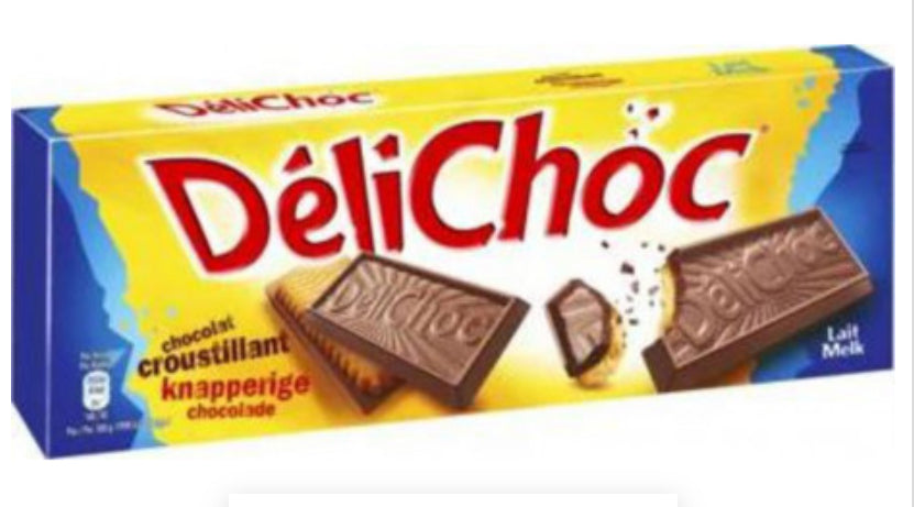 Délichoc Biscuits croustillants Chocolat au Lait 150g DLC: Aout25