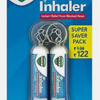 Vicks Inhaler Portable Nasal Inhaler Soothing Vapors to Breathe easy 0.5ml 2 Pcs