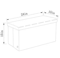 
              Collapsible Double Dorm Storage Ottoman Black - Room Essentials
            