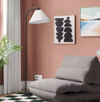 
              Tufted Baffled Foam Lounge Dorm Chair Gray - Room Essentials: Upholstered Accent, No Assembly Required
            