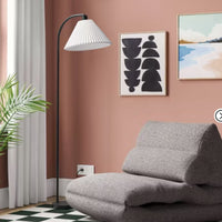 Tufted Baffled Foam Lounge Dorm Chair Gray - Room Essentials: Upholstered Accent, No Assembly Required