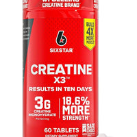 Six Star Creatine Pills, X3 (60 Caplets) - Creatine for Women & Men - Creatine Capsules Support Muscle Strength DLC: 02/2028