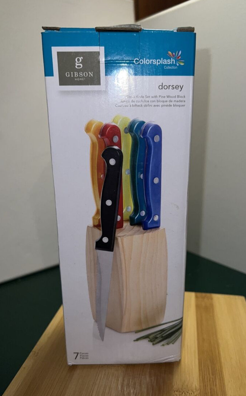 Gibson Kitchen and Steak Knives 7 pièces