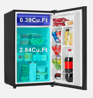 
              Galanz GLR33MBKE02: 3.3 Cu. Ft. Compact Fridge - Black inclu transfo
            