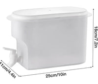 
              Distributeur de boissons pour réfrigérateur | Bouilloire à eau froide scellée de grande capacité de 3L couvercle et bec verseur
            