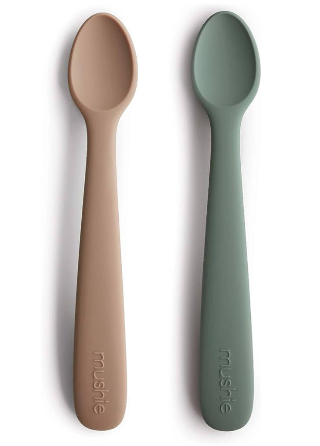 Mushie 2pk Silicone Spoons - Natural/Dried Thyme