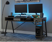 
              Barolli Gaming Desk Gunmetal - Signature Design by Ashley LPEU845395
            