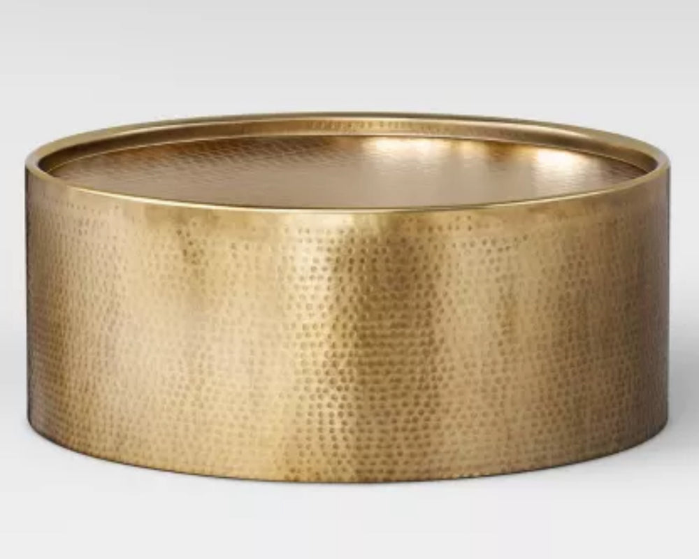 Manila Round Hammered Drum Coffee Table - Threshold™