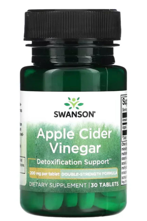 Apple Cider Vinegar, 200mg Double-Strength - (30 tablets) DLC: Nov27