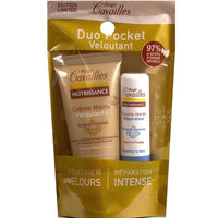 DUO POCKET CRÈME MAINS VELOUTANTE + STICK LÈVRES RÉPARATEUR (35,5 ml)