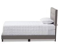 
              Twin Brookfield Modern and Contemporary Fabric Upholstered Bed - Baxton Studio 1 place
            