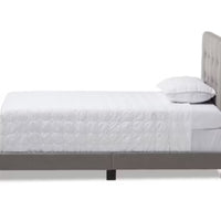 Twin Brookfield Modern and Contemporary Fabric Upholstered Bed - Baxton Studio 1 place
