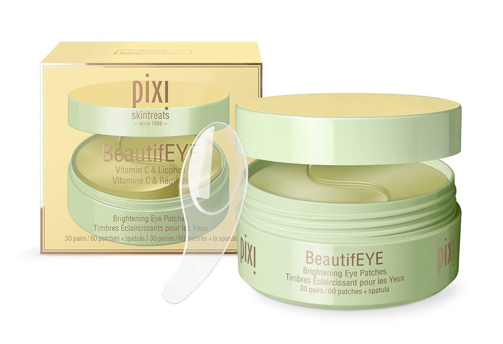 Pixi Beauty BeautifEYE Energizing Hydrogel Under Eye Patches | Refreshing Eye Patches For Dark Circles | Brighten & Hydrate Under Eyes | 30 Pairs