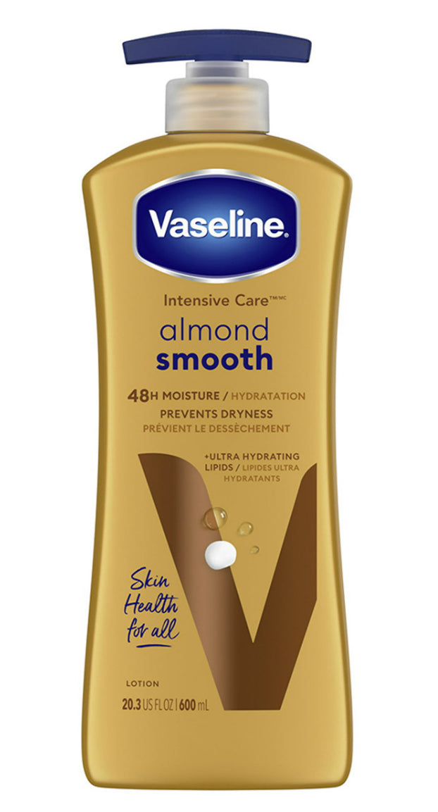 Vaseline Intensive Care Smooth Lotion, Almond, 20.3 Oz (600ml)