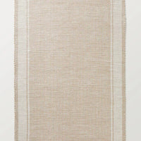 5'x7' Wide Border Stripe Handmade Woven Area Rug Tan/Cream - Hearth & Hand™ with (2m x 1m60)