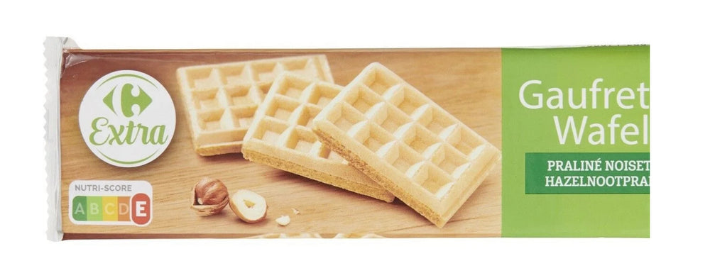 Gaufrettes praliné noisettes CARREFOUR EXTRA (110g) DLC: Nov25