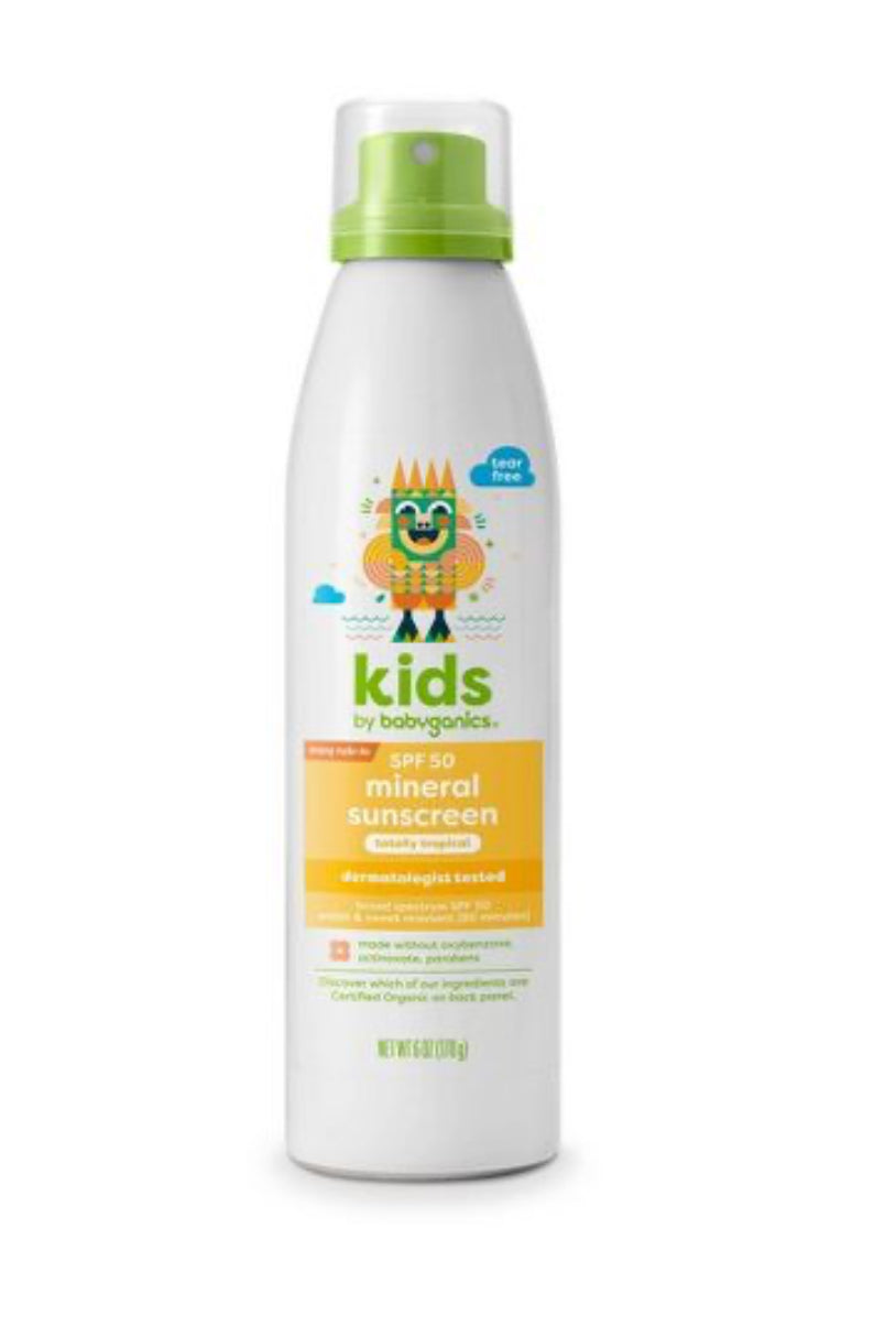 Babyganics Kids' Continuous Sunscreen Spray SPF 50 - 6oz (170 g)