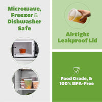 Deli Food Containers with Lids - 8 oz (237mL)