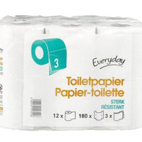 Everyday Toilet Paper Strong (3Ply) 12s x 180
