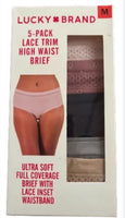 
              LUCKY BRAND Women’s 5-Pack Lace Trim Hipster
            